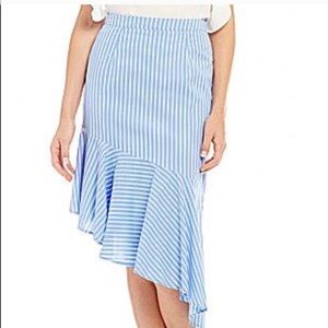 Gianni Bini Blue Striped Skirt